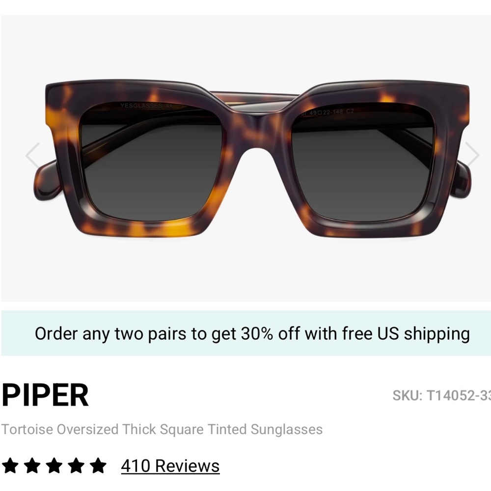 Tortoise “Piper” Sunglasses